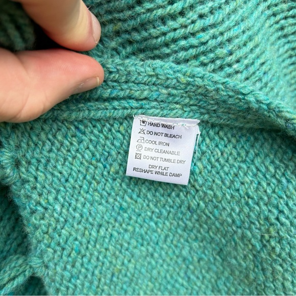 ☘️ Irelandseye Irish Knit Sweater Cardigan Fringe Fairycore sz S - Picture 5 of 8